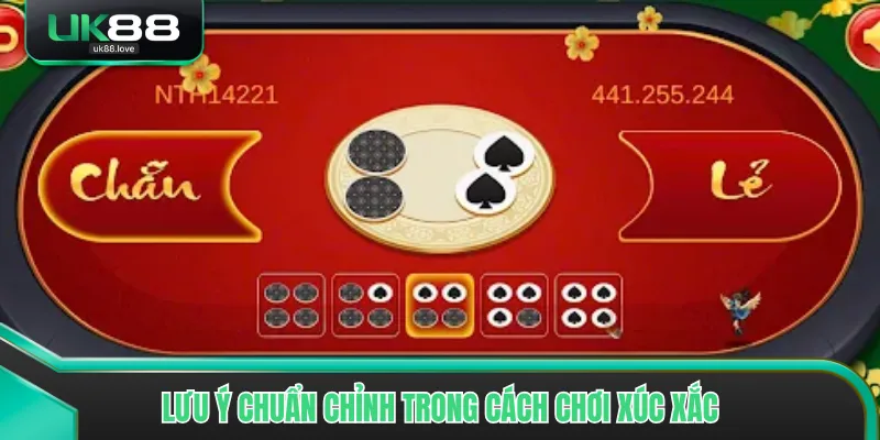 Lưu ý chuẩn chỉnh trong cách chơi xúc xắc